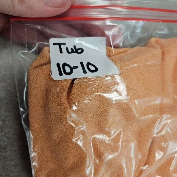 Ascente Peach Midi Skirt Wide Elastic Pleated Waist Rayon No Pockets Pull on‎ M - Picture 11 of 11